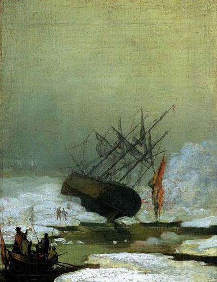 Caspar David Friedrich Wreck in the Sea of Ice Norge oil painting art